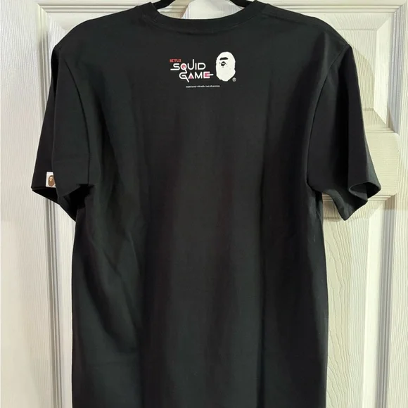 Netflix Squid Game Black T-Shirt by A bathing ape